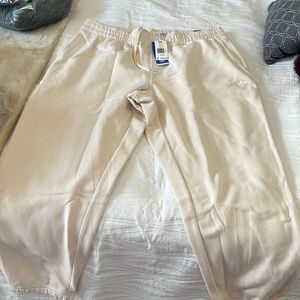 Cream color Adidas sweatpants new never been worn!